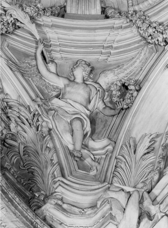 Decorazione plastica di Gherardi Antonio, Maille Michel, Ottoni Lorenzo, Giorgini Simone, Bilancini Giuseppe - Chiesa SS. Biagio e Carlo ai Catinari, Roma